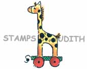 E-147-HK Pull Toy Giraffe